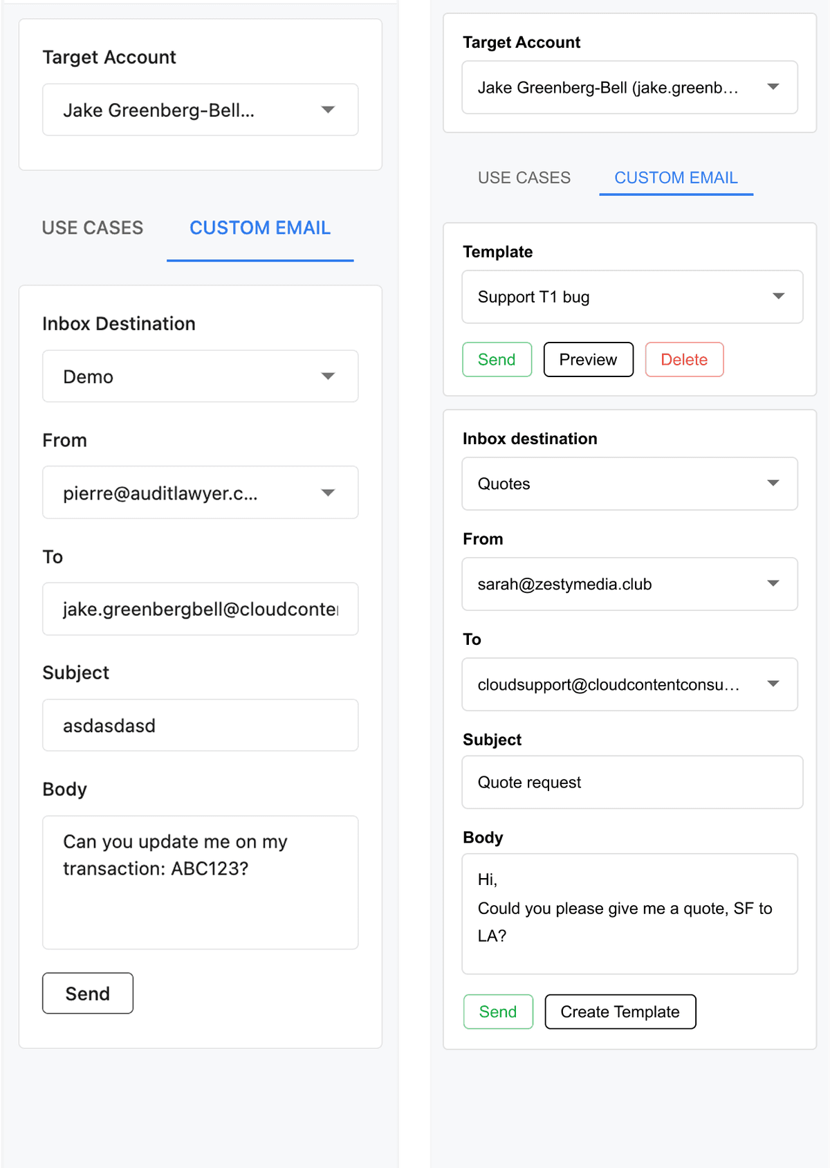 The plugin, before and after.